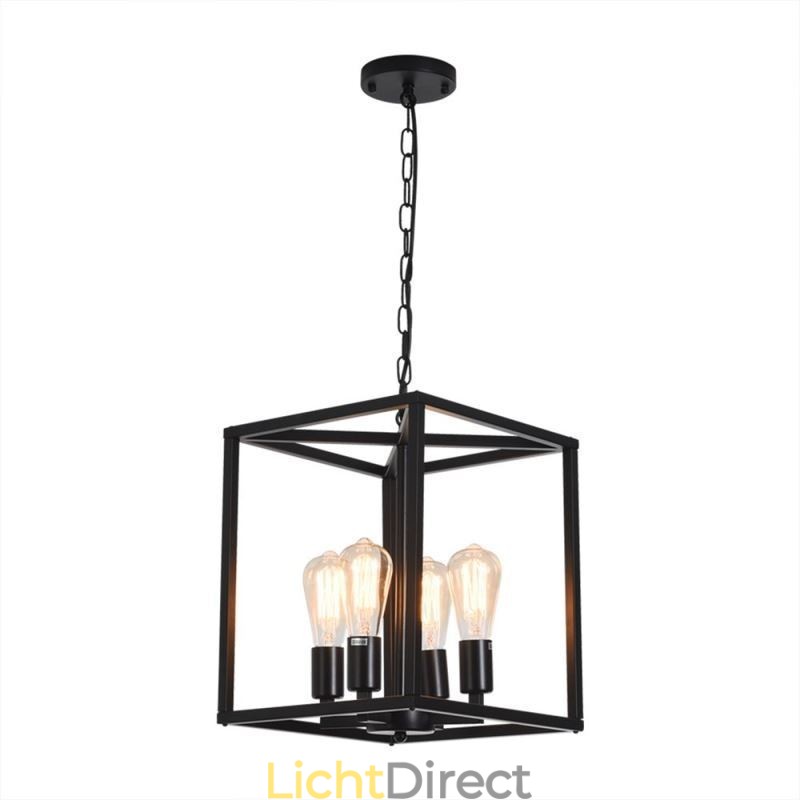 Moderne eenvoudige hanglamp ijzeren kooi hanglamp
