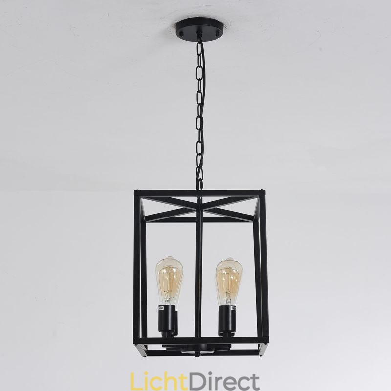 Moderne eenvoudige hanglamp ijzeren kooi hanglamp