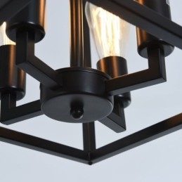 Moderne eenvoudige hanglamp ijzeren kooi hanglamp