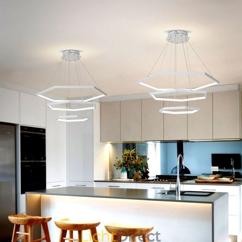 Moderne zeshoekige hanglamp hanglamp