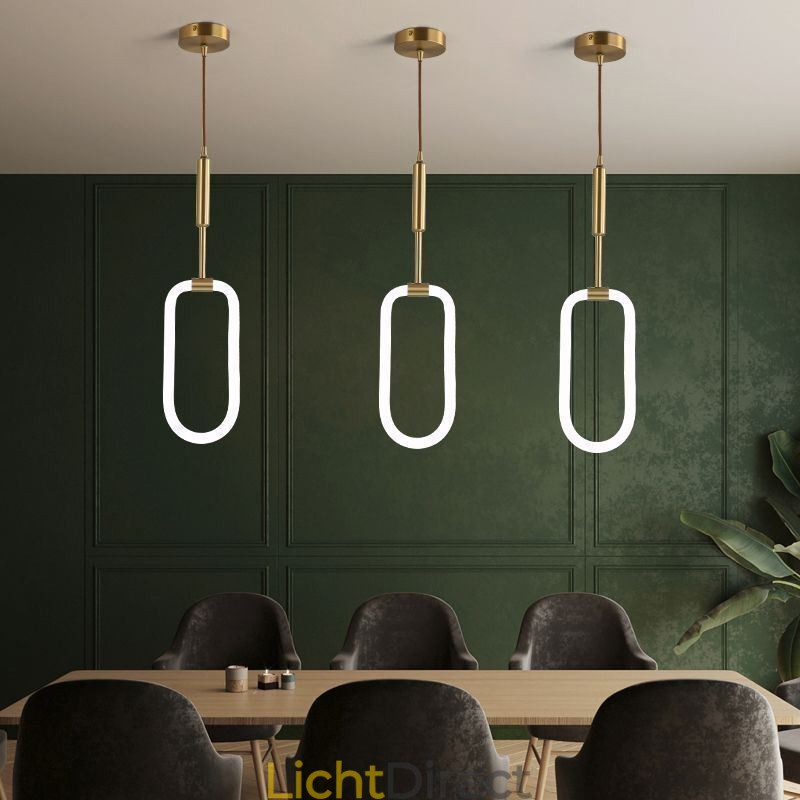Moderne eenvoudige hanglamp van messing, plafondlamp