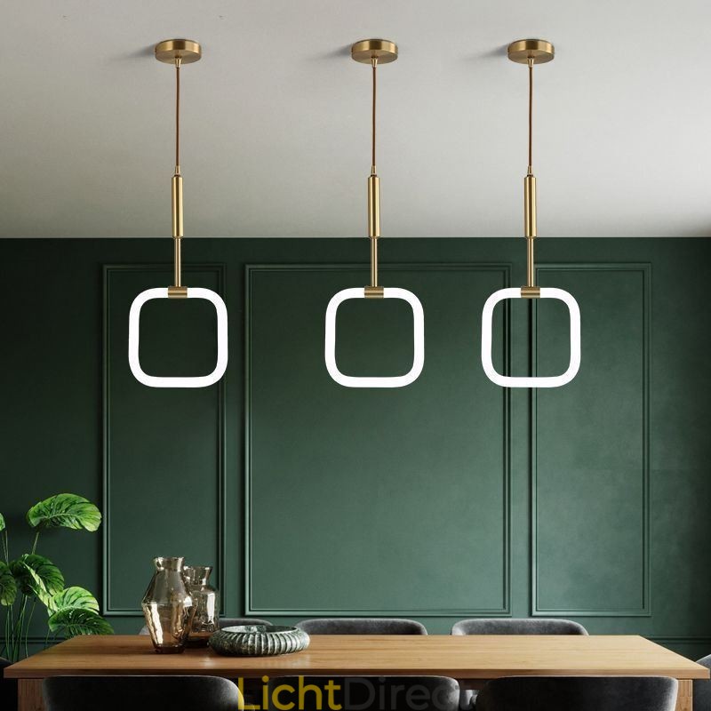 Moderne eenvoudige hanglamp van messing, plafondlamp