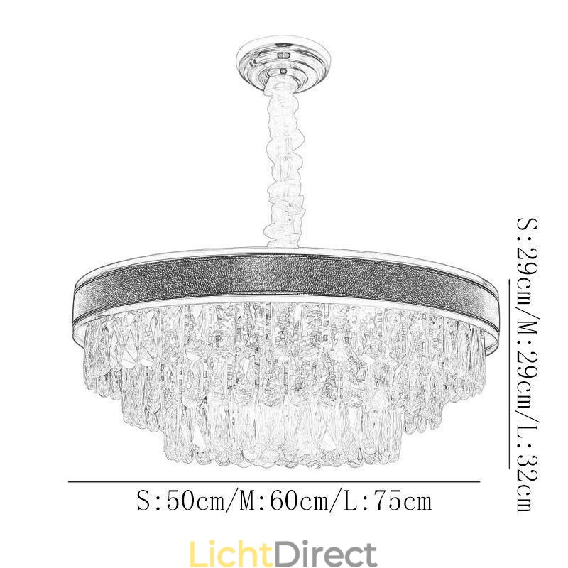 Moderne hanglamp Kristallen plafondlamp 9 12 16 lampen