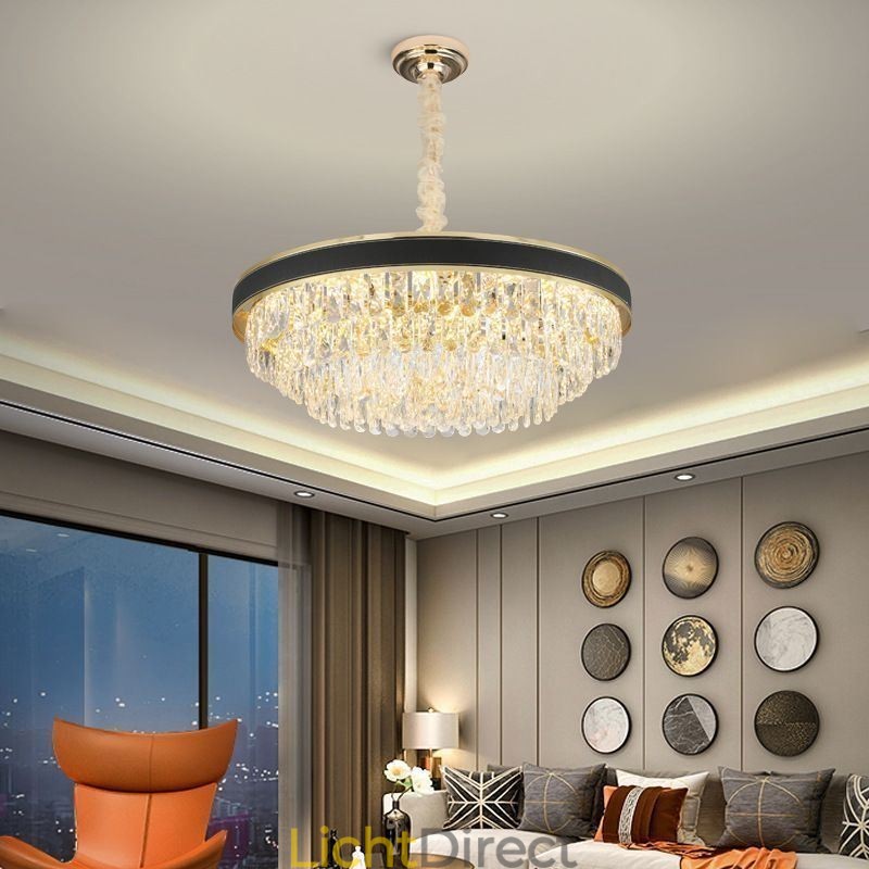 Moderne hanglamp Kristallen plafondlamp 9 12 16 lampen