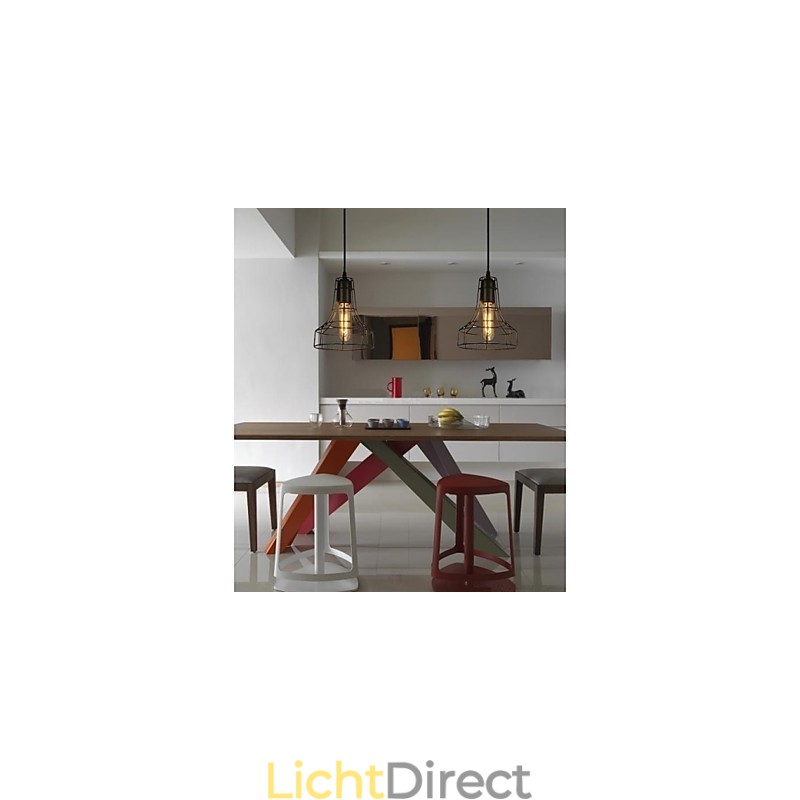 Vintage kroonluchter in Europese stijl voor zwarte hanglamp
