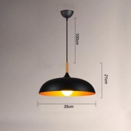 Moderne hanglamp Minimalistische decoratieve lamp Zwart Wit