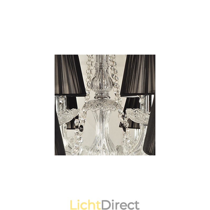 Elegante kristallen kroonluchter met 12 lampen