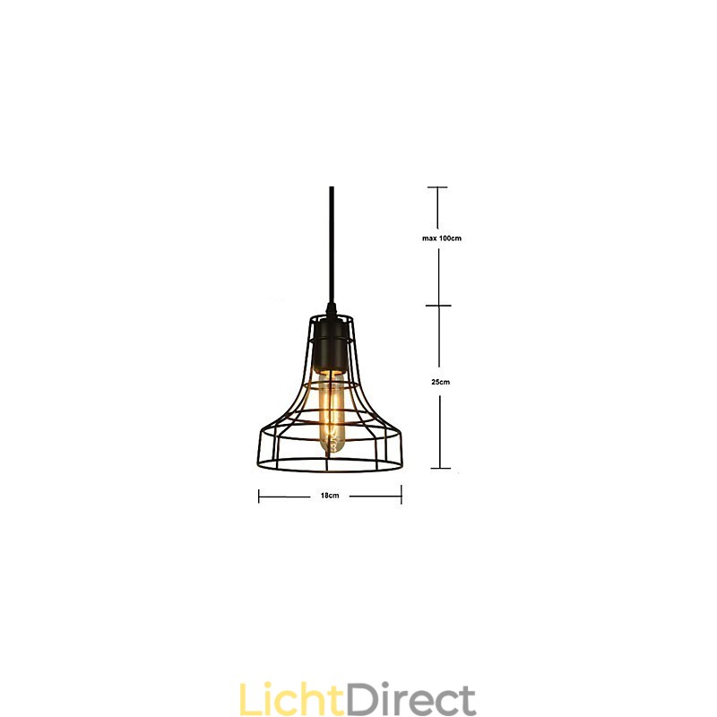 Vintage kroonluchter in Europese stijl voor zwarte hanglamp