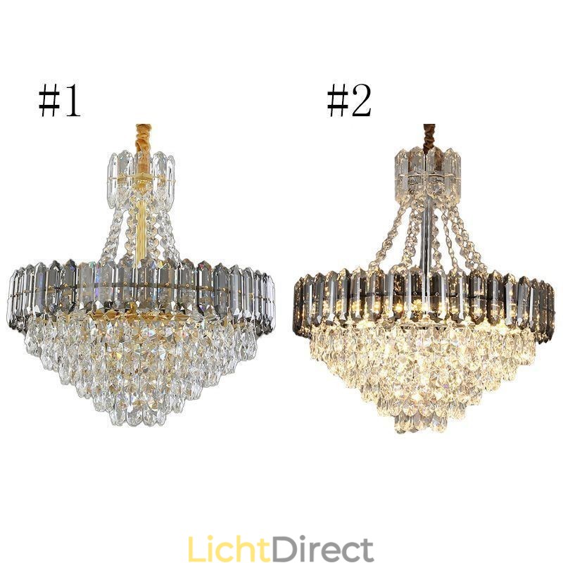 Kristallen hanglamp kegelvormige hangende verlichtingsarmatuur