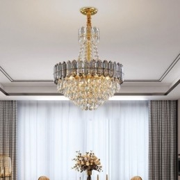 Kristallen hanglamp kegelvormige hangende verlichtingsarmatuur