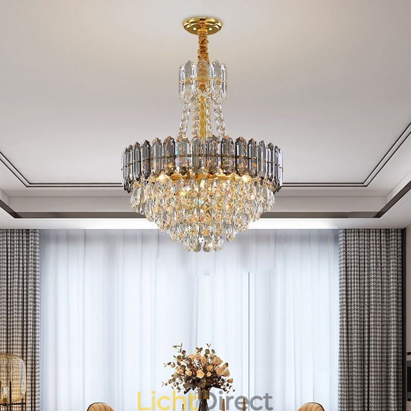 Kristallen hanglamp kegelvormige hangende verlichtingsarmatuur