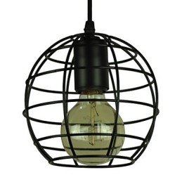 Globe-vormige Europese stijl vintage kroonluchter voor zwarte hanglamp