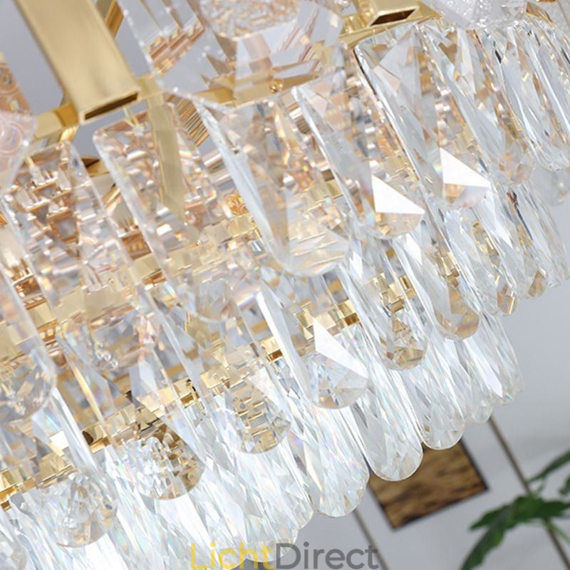 Kristallen hanglamp ronde plafondlamp