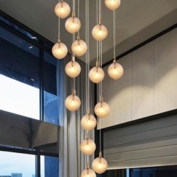Glazen hanglamp creatieve decoratieve glazen bol loft