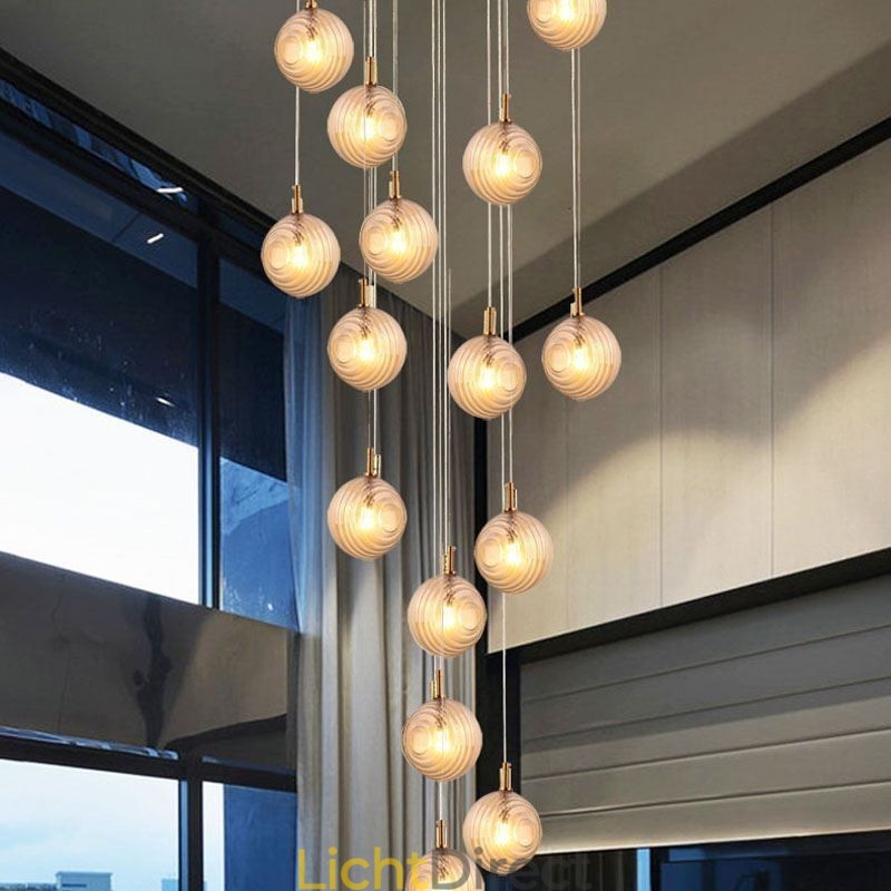 Glazen hanglamp creatieve decoratieve glazen bol loft