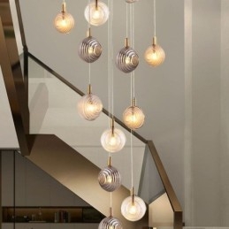 Glazen hanglamp creatieve decoratieve glazen bol loft