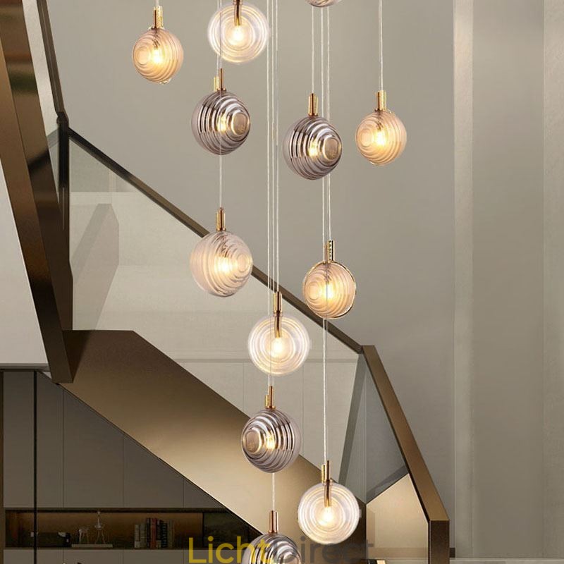 Glazen hanglamp creatieve decoratieve glazen bol loft