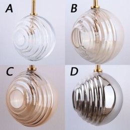 Glazen hanglamp creatieve decoratieve glazen bol loft