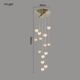 Glazen hanglamp creatieve decoratieve glazen bol loft
