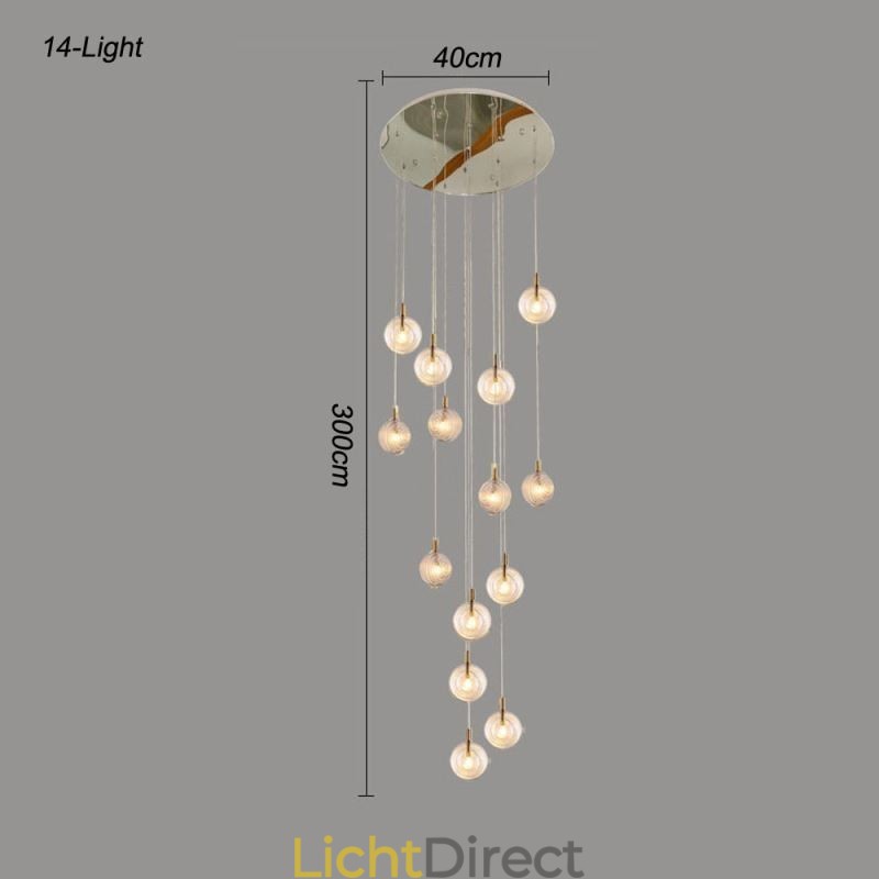 Glazen hanglamp creatieve decoratieve glazen bol loft