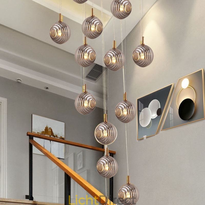 Glazen hanglamp creatieve decoratieve glazen bol loft