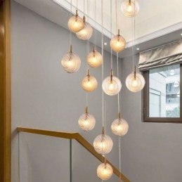 Glazen hanglamp creatieve decoratieve glazen bol loft