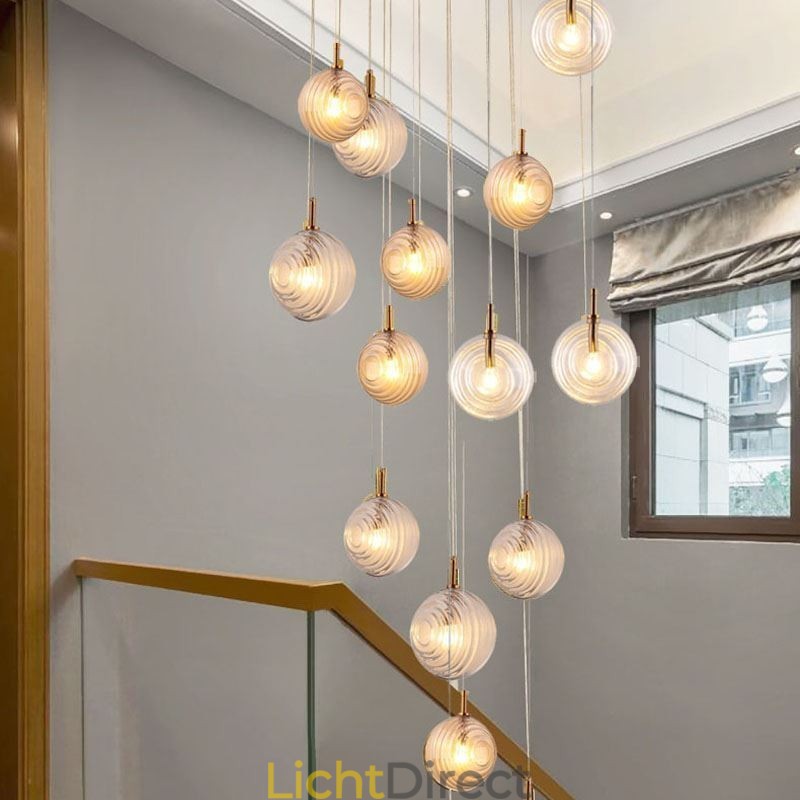 Glazen hanglamp creatieve decoratieve glazen bol loft