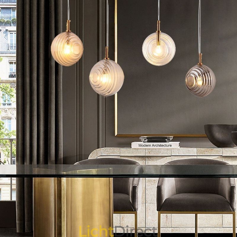 Glazen hanglamp creatieve decoratieve glazen bol loft