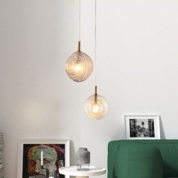 Glazen hanglamp creatieve decoratieve glazen bol loft