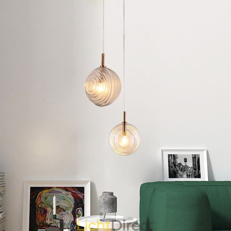 Glazen hanglamp creatieve decoratieve glazen bol loft