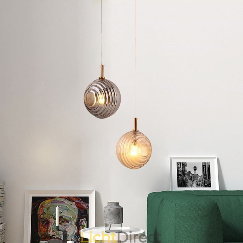 Glazen hanglamp creatieve decoratieve glazen bol loft