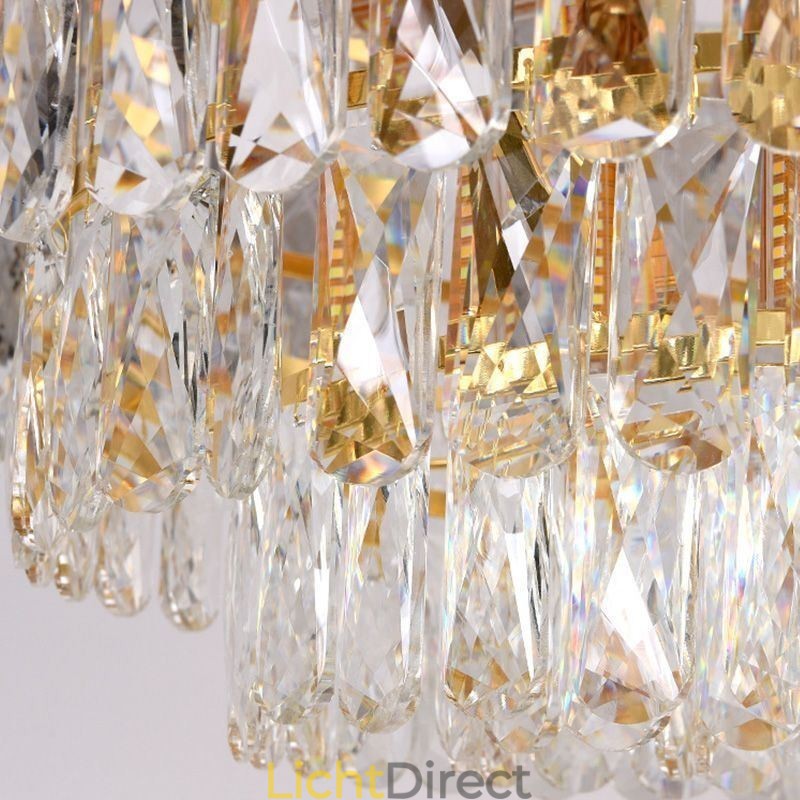 Europese hanglamp kristal ronde plafondlamp