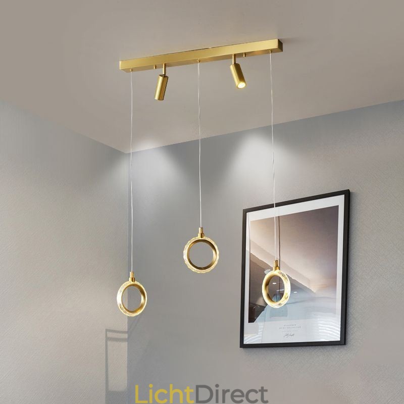 Hanglamp Acryl Ringlamp met Spot