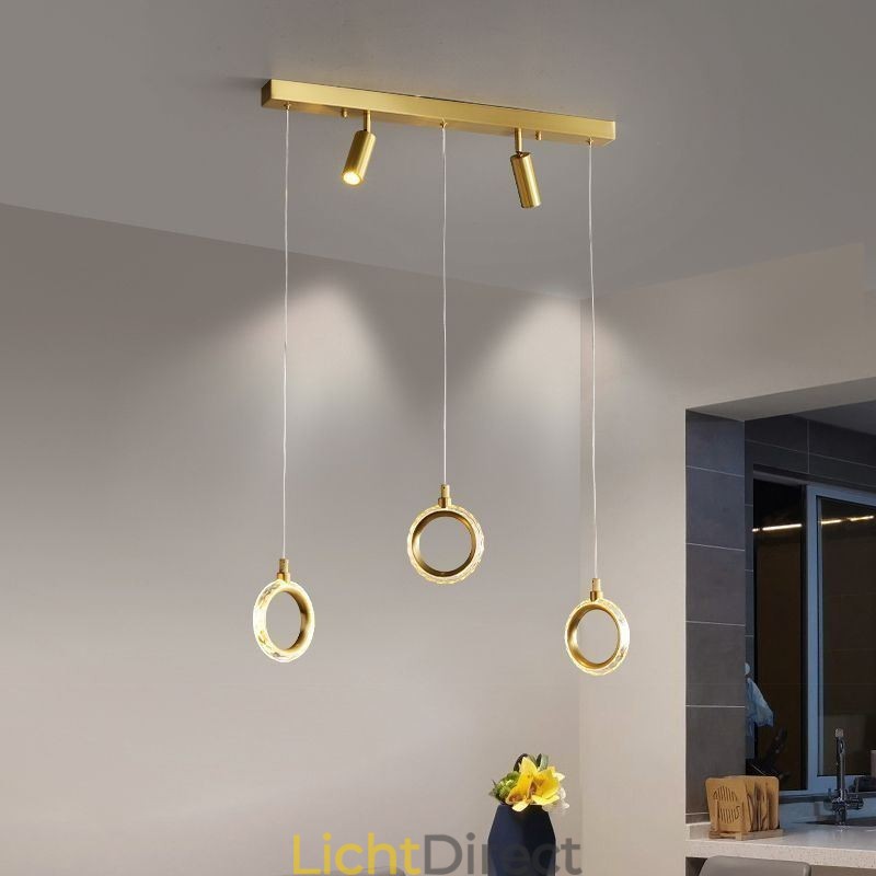 Hanglamp Acryl Ringlamp met Spot