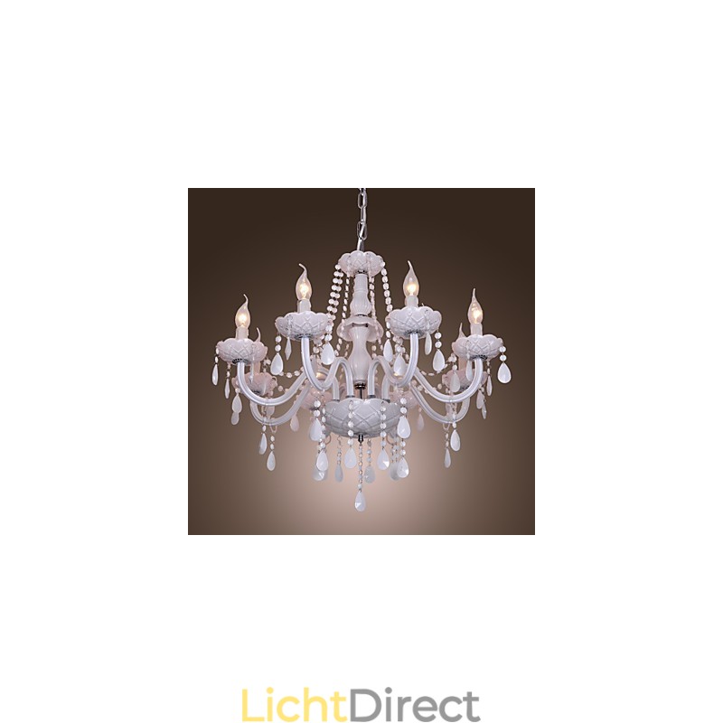 Rustieke Lodge Crystal Electroplated Kristallen Kroonluchter