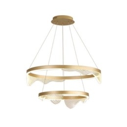 Golden Wave Ripple Hanglamp Plafondlamp 2 Lichten