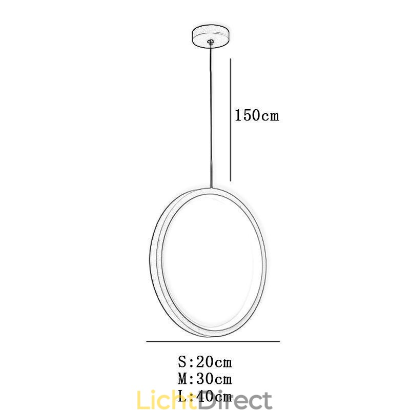 Minimalistische ringvormige hanglamp Decoratieve plafondlamp