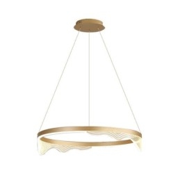 Nordic Aluminium Hanglamp Gouden Golf Ripple Hanglamp