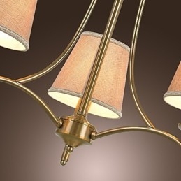 Moderne eigentijdse traditionele klassieke rustieke lodge vintage eiland messing metalen kroonluchter eetkamer