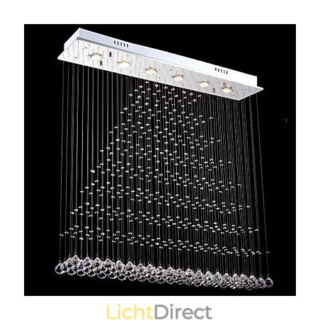 Rechthoekige kristallen hanglamp plafond kroonluchter verlichting lampen armaturen Rechthoekige kristallen hanglamp plafond kroonluchter verlichting lampen armaturen