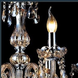 Moderne eigentijdse traditionele klassieke vintage kristal gegalvaniseerde glazen kroonluchter