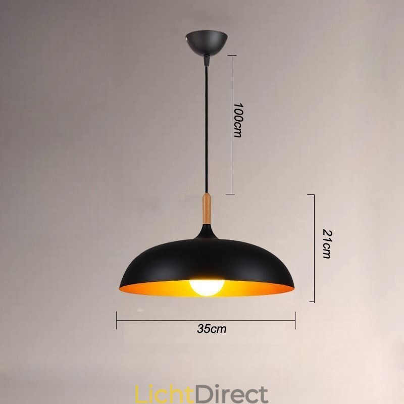 Moderne hanglamp Minimalistische decoratieve lamp Zwart Wit