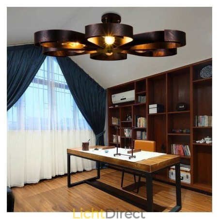 Moderne vintage plafondlamp ijzeren bloemvormige hanglamp