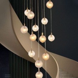 Glazen hanglamp Creatieve decoratieve glazen bol Loft