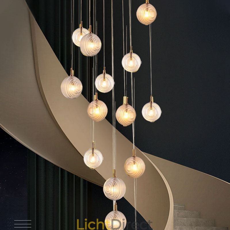 Glazen hanglamp Creatieve decoratieve glazen bol Loft