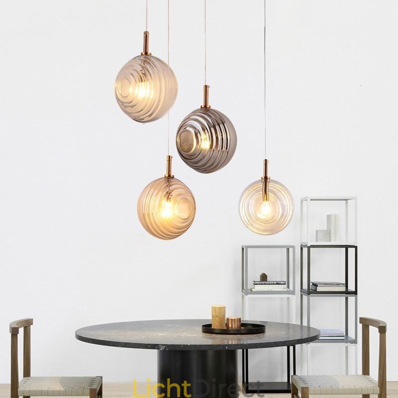 Glazen hanglamp Creatieve decoratieve glazen bol Loft
