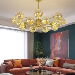 Magic Bean Hanglamp Nordic Stijl Glazen Bol Gypsophila Hanglamp