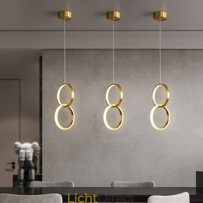 Hanglamp Messing Ringen Decoratieve Verlichtingsarmatuur