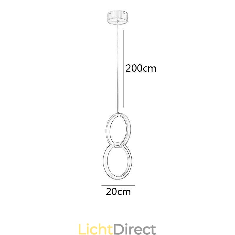 Hanglamp Messing Ringen Decoratieve Verlichtingsarmatuur