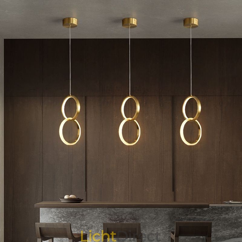 Hanglamp Messing Ringen Decoratieve Verlichtingsarmatuur